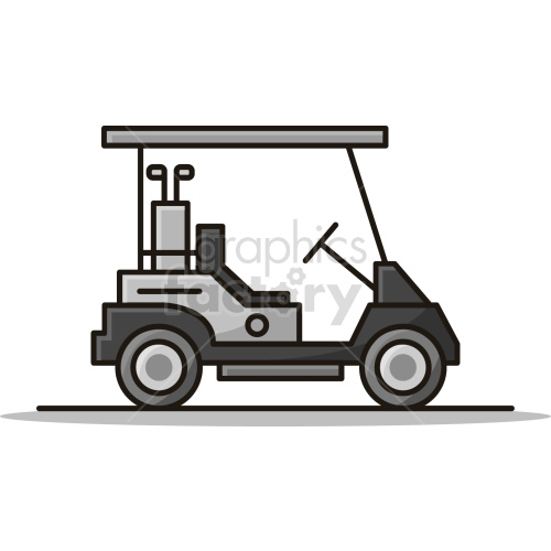 golf cart vector clipart clipart. Commercial use image # 418461