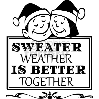christmas quotes typography black+white sweater weather