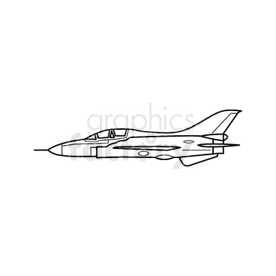 Illustration Vector Graphic of Military Aircraft icon