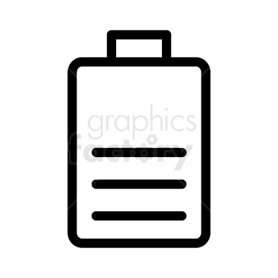 vector graphic of half charged battery icon