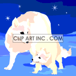 white_fox02 clipart. Royalty-free image # 119089