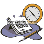   calendar time pencil dates date mark schedule calendars  Business058.gif Animations 2D Business 