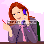   discussing discuss phone phones desk work working talk talking  people04.gif Animations 2D Business 