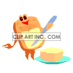   bread food butter  food008yy.gif Animations 2D Food 
