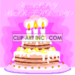   birthday birthdays aniversaries aniversary cake cakes party parties happy  0_H-04.gif Animations 2D Holidays Birthdays 