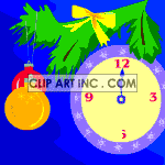 animated gif of clock on new years animation. Royalty-free animation # 120721