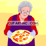 senior_cooking_pizza001 animation. Royalty-free animation # 121381