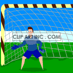 goalkeeper animation clipart. Royalty-free image # 123094