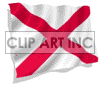 3D animated Alabama flag clipart. Royalty-free image # 123725