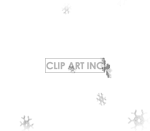 Animated snow falling snowflakes background. Royalty-free background # 123847