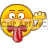   smilies emoticons face faces smilie silly funny tongue tease  084.gif Animations Mini Smilies 
