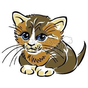 Baby kitten animation. Royalty-free animation # 129435