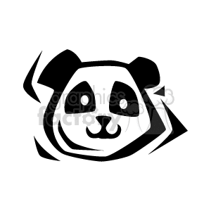 cartoon panda clipart. Royalty-free image # 130094