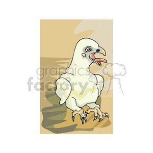 clipart - Tiny baby eaglet; eagle chick.