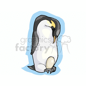 King penguin and egg clipart. Royalty-free image # 130578