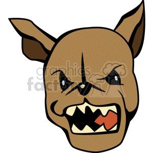 growling chihuahua head clipart. Royalty-free image # 131663