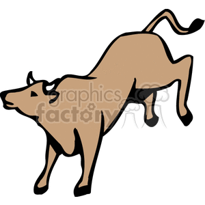   bull bulls farm farms animals rodeo  BAB0118.gif Clip Art Animals Farm 