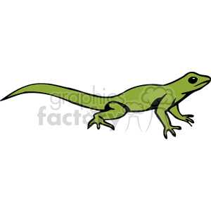Green lizard clipart. Royalty-free image # 133095