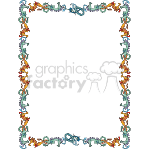 Seahorse Border clipart. Commercial use image # 133971