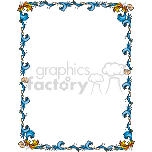 clipart - Water border.