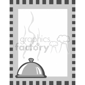 Food dome border clipart. Commercial use image # 134091