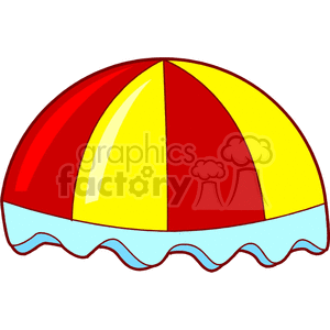 Round Stripped Awning clipart.