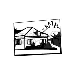   home homes house houses real estate  house501.gif Clip Art Buildings 