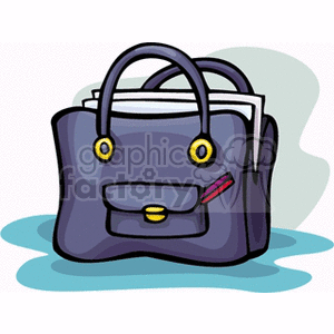  attache satchel files file folder folders documents document paper papers business office briefcase briefcases brief case cases  reticule2.gif Clip Art Business Briefcases 