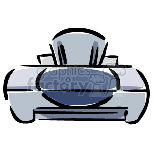 computer printer clipart. Commercial use image # 135993
