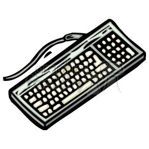 clipart - keyboard computer.