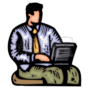 computer programmer clipart. Royalty-free image # 136047