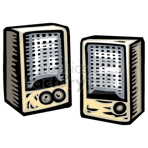 computer speakers clipart. Royalty-free image # 136049