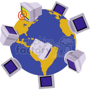   network earth globe computer networking internet data networking network digital business  internet049.gif Clip Art Business Internet 