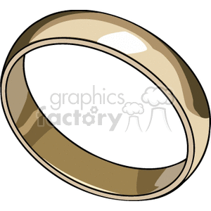 Gold wedding ring clipart. Commercial use image # 137267