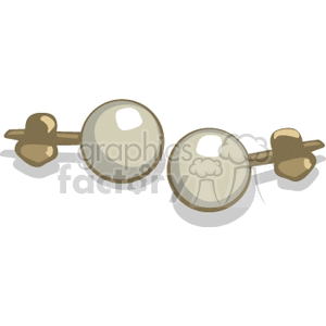 pearl earrings clipart. Royalty-free image # 137275