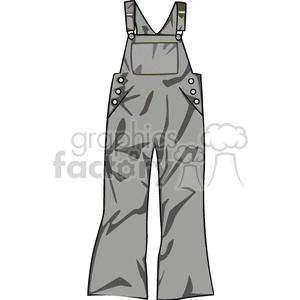 gray overalls clipart. Royalty-free image # 137277