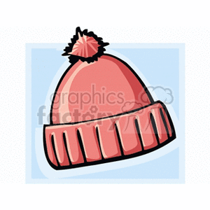 Pink winter hat clipart. Royalty-free image # 137518