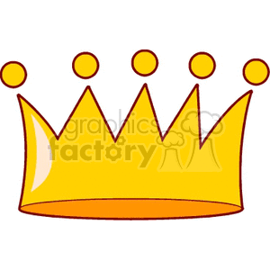cartoon crown clipart. Royalty-free image # 137526