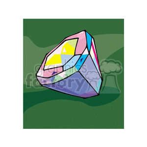 Polished cut diamond clipart. Royalty-free image # 137684