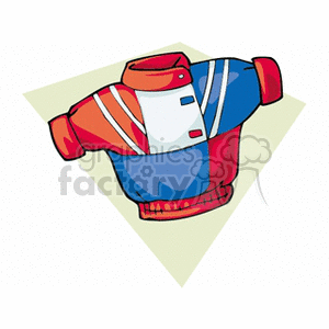 A red white and blue coat clipart. Royalty-free image # 137989