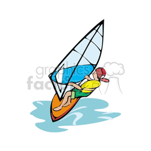windsurfing clipart. Royalty-free image # 139972