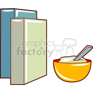 food breakfast cereal bowl spoon bowls  cereal201.gif Clip+Art Food-Drink 