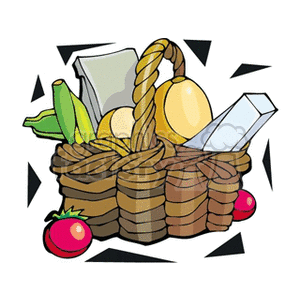   vegetable vegetables basket baskets food  vegetable.gif Clip Art Food-Drink 