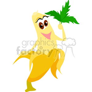 banana character clipart.