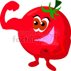  food cartoon tomatoe tomatoes  Clip Art Food-Drink 