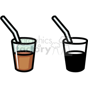   straw straws beverage beverages drink drinks cola soda Clip Art Food-Drink Commercial  coke pepsi