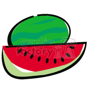 0630WATERMELON clipart. Commercial use image # 141799