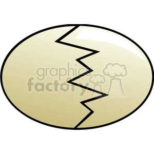 A cracked egg clipart. Commercial use image # 141830