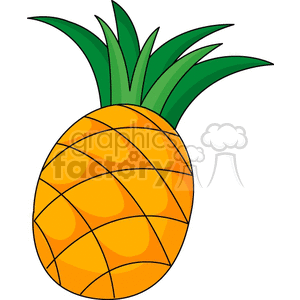   fruit food pineapple pineapples  BFF0124.gif Clip Art Food-Drink Fruit 