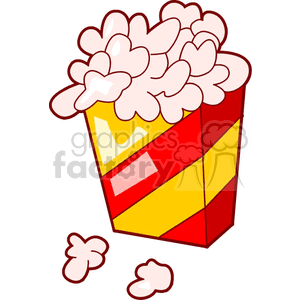   food popcorn snack snacks junkfood  popcorn701.gif Clip Art Food-Drink Popcorn 